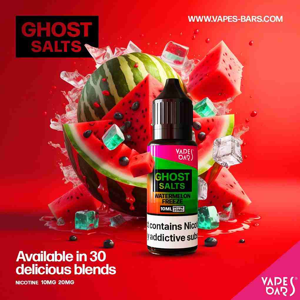 GHOT 3500 Nic Salts 10ml 20mg - Box of 10 available in 30 Blends with Watermelon Freeze flavour