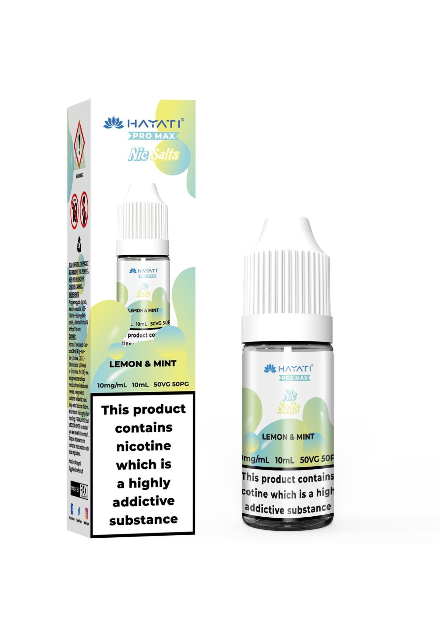 Hayati Crystal Pro Max Vape Nic Salts 10ml - (Box of 10)