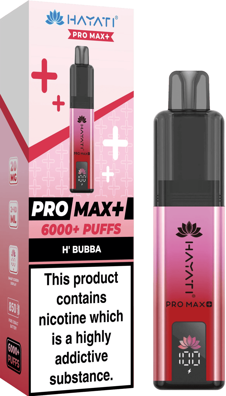 Hayati Pro Max Plus 6000 Puff Prefilled Pod Kit - Box of 5