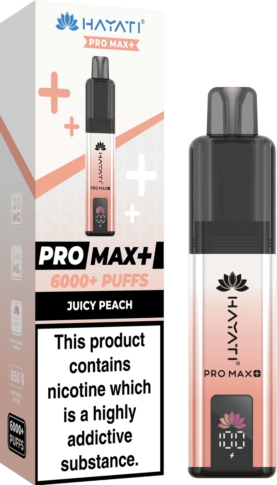 Hayati Pro Max Plus 6000 Puff Prefilled Pod Kit - Box of 5