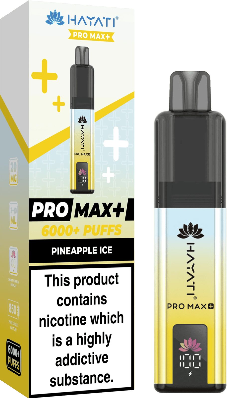 Hayati Pro Max Plus 6000 Puff Prefilled Pod Kit - Box of 5