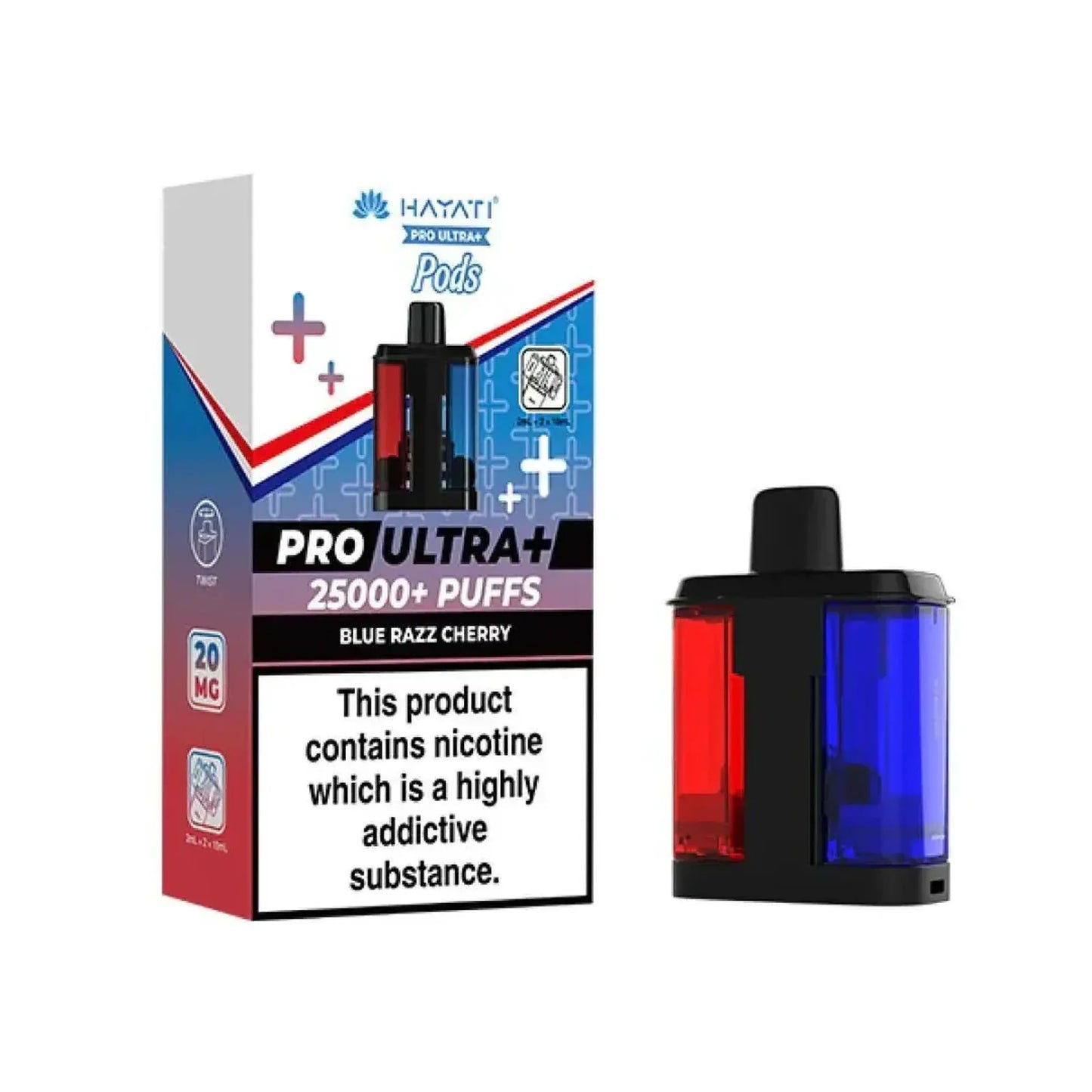 Hayati Pro Ultra Plus 25K Prefilled Replacement Pods – Box of 5