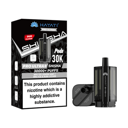 Hayati Pro Ultra+ Shisha 30K Prefilled Replacement Pods - Box of 5