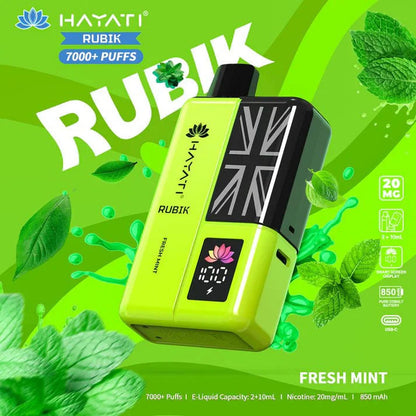 Hayati Rubik 7000 Puffs Prefilled Pod Kit - Box of 5