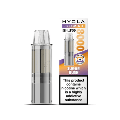 Hyola Pro Max 8000 Prefilled Replacement Pod Box of 5, Sugar Rush Flavour 