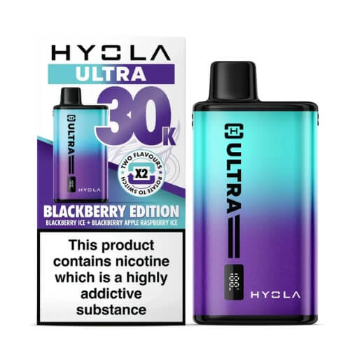 Hyola Ultra 30k Prefilled Pod Vape Kit Box of 5, Blackberry Edition Flavour