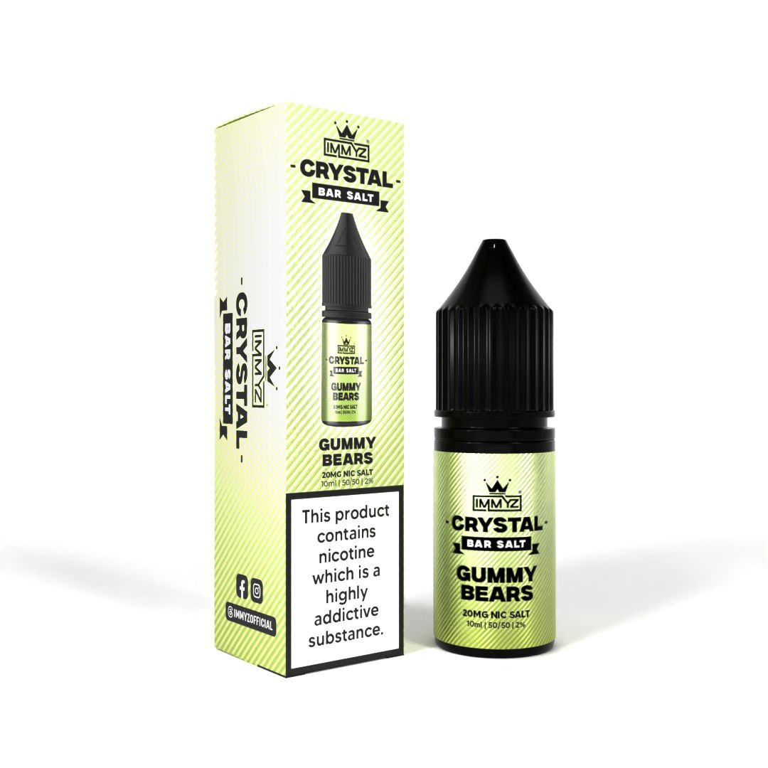 IMMYZ Crystal Bar Nic Salt 10ml E-liquid Pack of 10 - #Simbavapeswholesale#