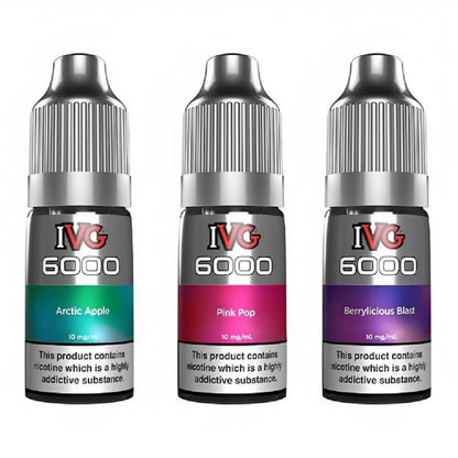 IVG 6000 10ml Nic Salt E-Liquid 10 & 20mg | Pack of 10