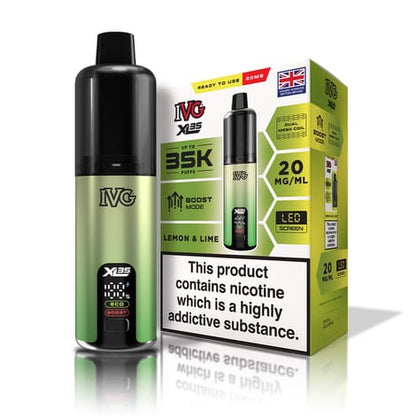 IVG XL 35K Puff Prefilled Pod Vape Kit - Box of 5 Available In Lemon Lime Flavour
