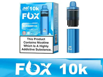 JNR Fox 10K Puffs Prefilled Pod Vape Kit - Box Of 5