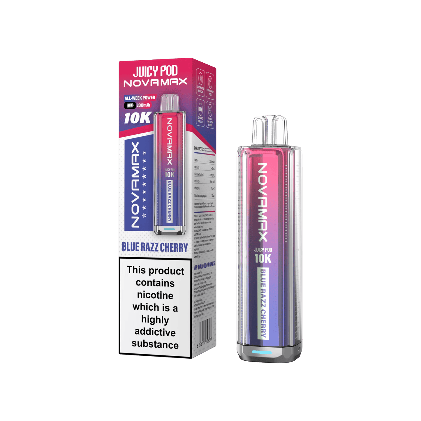 Juicy Pod Novamax 10k Prefilled Pod Vape Kit - Pack of 5