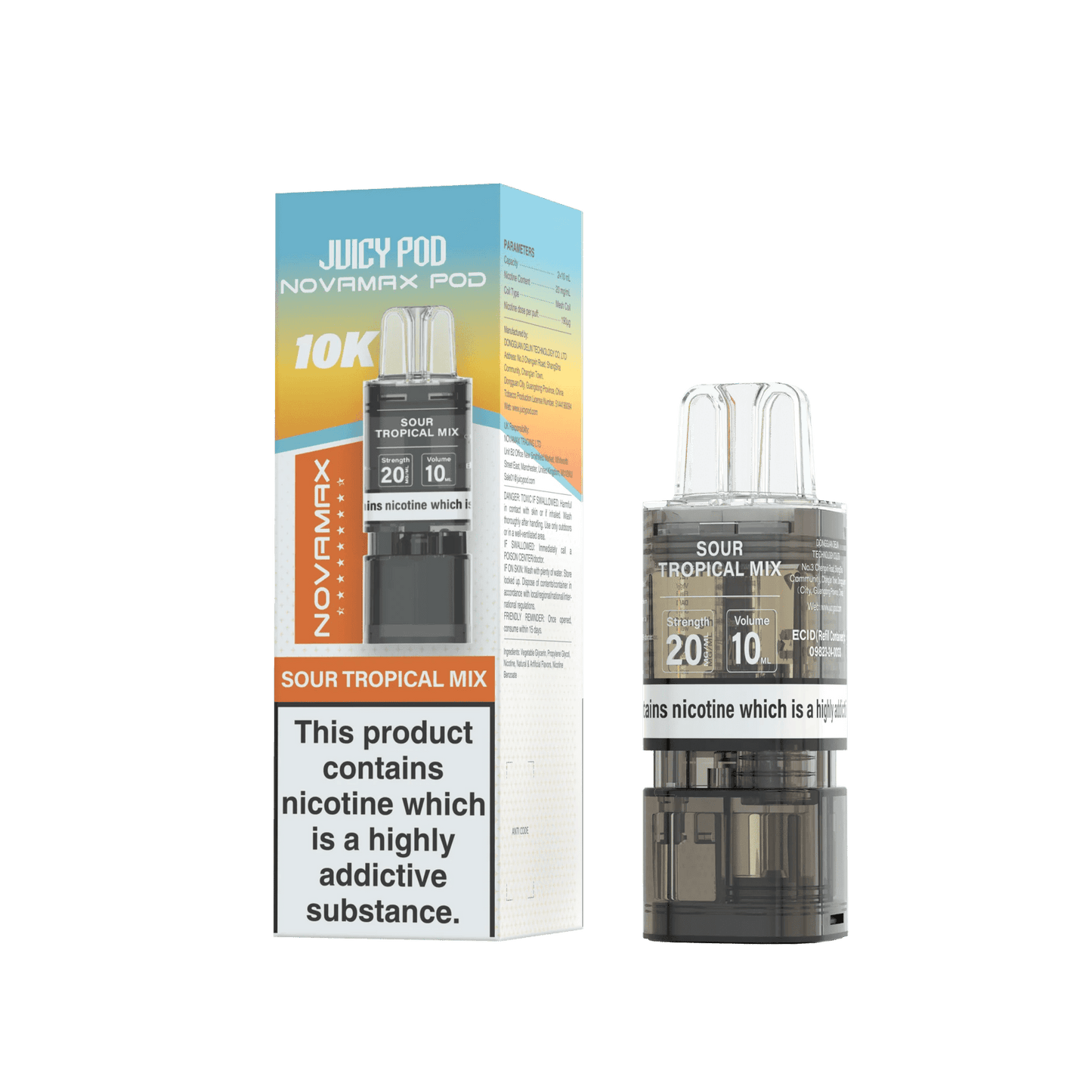 Juicy Pod Novamax 10K Replacement Pods - Pack of 10