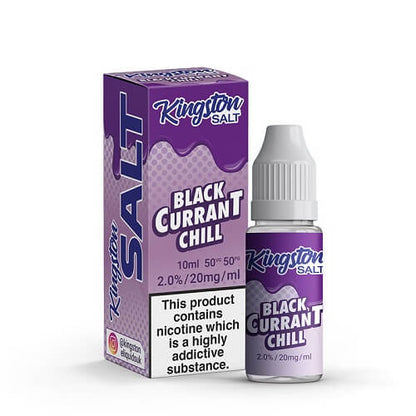 Kingston Nic Salt 10ml Pack of 10 Available In Black Currant Chill Flavour 