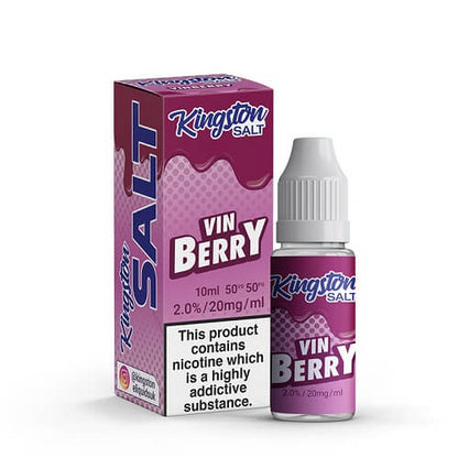 Kingston Nic Salt 10ml Pack of 10 Available In Vin Berry Flavour 