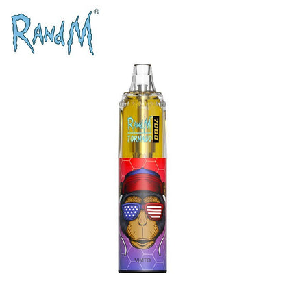 RandM Tornado 7000 Puff Disposable Vape - Box of 10 - Flavour